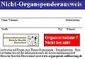 Bild Nichtspenderausweis