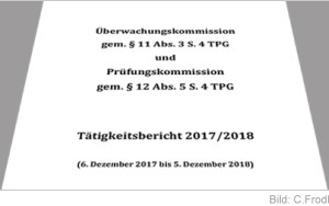 Bild Jahresbericht 2017/2018 der Prüfungskommission und Überwachungskommission zur Prüfung der Transplantationsprogramme