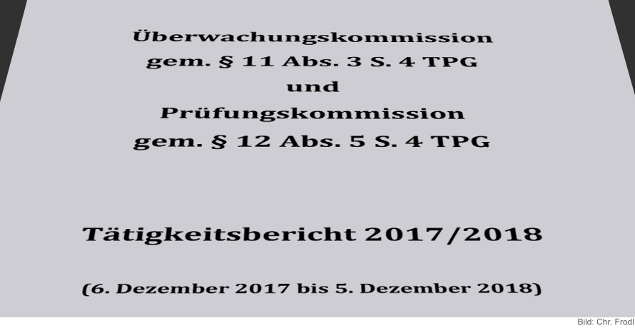 Tätigkeitsbericht 2017/2018 Überwachungskommission und Prüfungskommission TPG