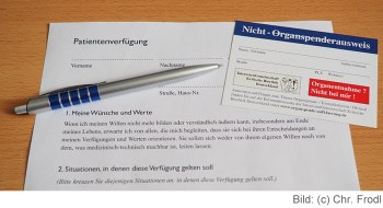 Organspende und Patientenverfügung