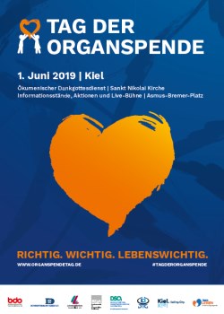 Plakat zum Tag der Organspende 2019