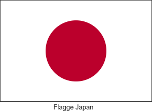 Flagge Japan